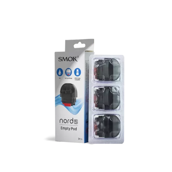 Smok Nord 5 Replacement Empty Pods 5mL (3-Pack)